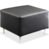 Lorell® Backless Leather Guest Seating - Fuze Modular Series
