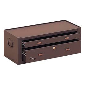 Kennedy® MC22B Signature Series 21-5/8""W X 9-5/8""D X 7-7/8""H 2 Drawer Brown Machinists Chest