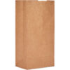 Duro Bag Heavy Duty Paper Grocery Bags #4 5""W x 3-1/8""D x 9-3/4""H Kraft 500/Pack