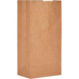 Duro Bag Heavy Duty Paper Grocery Bags #4 5""W x 3-1/8""D x 9-3/4""H Kraft 500/Pack