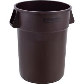 Global Industrial™ Plastic Trash Can 44 Gallon Brown