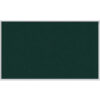 Ghent Bulletin Board - Vinyl - Aluminum Frame - 36""W x 24""H - Ebony