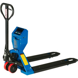 Global Industrial™ Low-Profile Manual Pallet Jack Scale Truck 5000 lb. Cap 27""W x 48""L Forks