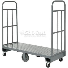 Global Industrial™ Steel Deck Narrow Aisle U-Boat Platform Truck 60""x24"" 1500 Lb. Cap.