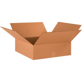 Global Industrial™ Flat Cardboard Corrugated Boxes 18""L x 18""W x 6""H Kraft