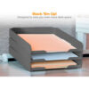 Bostitch Konnect Letter Tray Gray