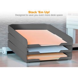 Bostitch Konnect Letter Tray Gray