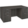 Regency Legacy 71"" Full Double Pedestal Desk Ash Grey
