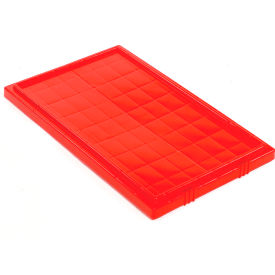 Global Industrial Lid LID181 for Stack and Nest Storage Container SNT180 SNT185 Red