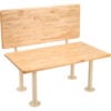 Global Industrial™ ADA Locker Room Bench Hardwood 42""W x 24""D x 17-1/4""H