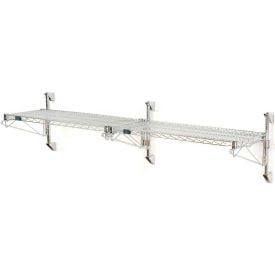 Nexel® Chrome Wall Mount Wire Shelving 42""W x 24""D x 14""H 1 - Shelf Add-On