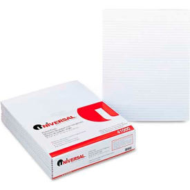 Universal® Glue Top Writing Pads Narrow Rule Letter White 50-Sheet Pads/Pack Dozen