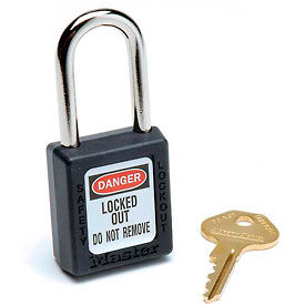 Master Lock® Safety 410 Series Safety Zenex™ Thermoplastic Padlock Black 410BLK