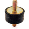 Vibration Mount 2 Threaded Studs .75"" Dia .75""H 1/4-20 Thread