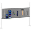 Global Industrial™ 36"" Pegboard & 18"" Louver Panel Kit 60""W Gray