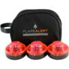 FlareAlert Pro Battery Powered LED Emergency 3 Beacon Kit Red B3-FP-R