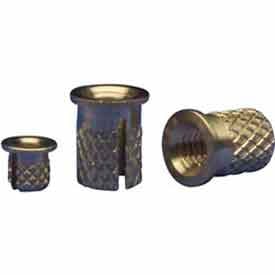 3/8-16 Flanged Press Insert - Brass - 260-6-Br
