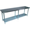 BK Resources 430 Stainless Steel Table 96 x 24"" Undershelf 18 Gauge