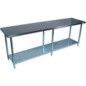 BK Resources 430 Stainless Steel Table 96 x 24"" Undershelf 18 Gauge