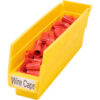 Akro-Mils Plastic Nesting Storage Shelf Bin 30110 - 2-3/4""W x 11-5/8""L x 4""H Yellow