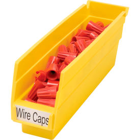 Akro-Mils Plastic Nesting Storage Shelf Bin 30110 - 2-3/4""W x 11-5/8""L x 4""H Yellow