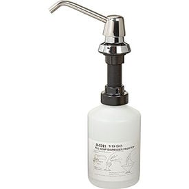 Bobrick® 20-oz. Liquid & Lotion Soap Dispenser - 4"" Spout - B-8221