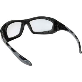 MCR Safety® RP210AF Safety Glasses RP2 Series Black frame with gray TPR Clear Anti-Fog Lens