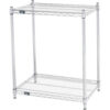Nexel® 2 Shelf Chrome ESD Wire Shelving Unit Starter 30""W x 14""D x 34""H