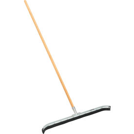 Global Industrial™ 36"" Curved Floor Squeegee With Wood Handle