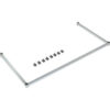 Nexel® DF2448Z Poly-Z-Brite® Three-Sided Steel Frame 48""W x 24""D