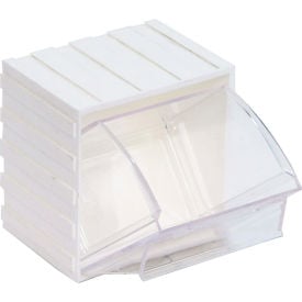 Quantum Tip Out Interlocking Bin QTB406 3-3/4 x 2-7/8 x 4 White