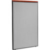 Interion® Deluxe Office Partition Panel 48-1/4""W x 73-1/2""H Gray