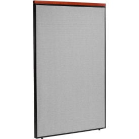 Interion® Deluxe Office Partition Panel 48-1/4""W x 73-1/2""H Gray