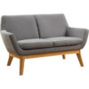 Lorell® Quintessence Collection Upholstered Loveseat - Gray