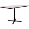 Interion® Breakroom Table 48""L x 30""W x 29""H Gray