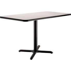 Interion® Breakroom Table 48""L x 30""W x 29""H Gray