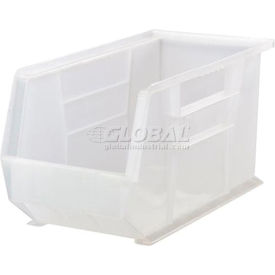 Global Industrial™ Plastic Hang & Stack Bin 18""L x 8-1/4""W x 9""H Clear