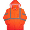 Ergodyne® 8366 Glowear® Type R Class 3 Lightweight Hi-Vis Rain Jacket Orange M