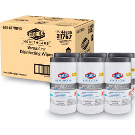 Clorox® Versasure Cleaner Disinfectant Wipes 1-Ply White 85/Canister 6 Canisters/Carton