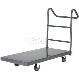 Global Industrial™ Steel Deck Truck 36x24 1000 Lb. Cap. 5"" Polyurethane Casters - Ergo Handle