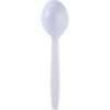 Boardwalk® Heavyweight Wrapped Polypropylene Cutlery Soup Spoon White 1000/case