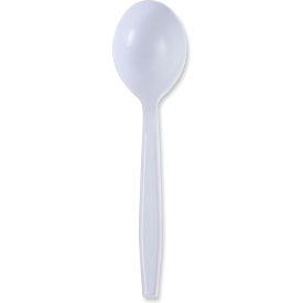 Boardwalk® Heavyweight Wrapped Polypropylene Cutlery Soup Spoon White 1000/case