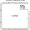 Interion® Pre-Configured Office Cubicle 10'W x 10'D x 72""H Starter Kit Blue