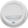 SOLO® Traveler Drink-Thru Lids For 10 oz Cups WH 100/Sleeve 10 Sleeves/Carton