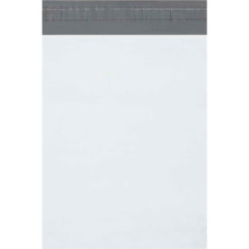 Global Industrial™ Expansion Poly Mailers 10""W x 13""L x 2""D 2.5 Mil White 100/Pack