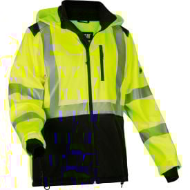 Ergodyne® High Visibility SoftShell Water Resistant Jacket Type R Class 3 Lime 5XL