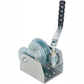 Wall Mounted Hand Winch WALL-S - Single-Line Drum - 1500 Lb. Capacity
