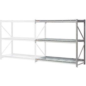 Global Industrial™ 3 Level Extra HD Bulk Storage Rack Wire Deck Add On 96""W x 18""D x 72""H