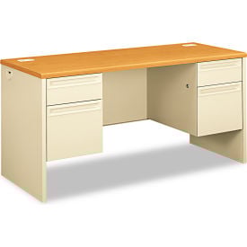 HON®38000 Series Kneespace Credenza 60""W x 24""D x 29-1/2""H Harvest