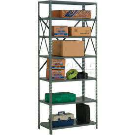 Global Industrial™ 7 Shelf 18 Ga Open Steel Shelving Unit 36""W x 30""D x 85""H Gray